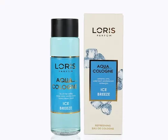 Loris Ice Glass Bottle Cologne 180 ML